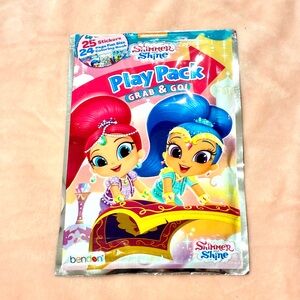Nickelodeon Shimmer and Shine Play Pack - COLOR BOOK - CRAYONS - STICKER SHEET